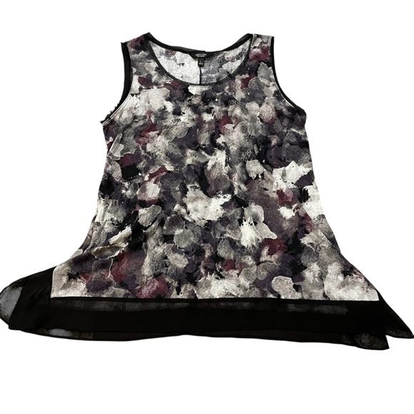 Simply Vera Vera Wang Tops - Simply Vera Vera Wang Sleeveless Top - Black, White, Purple - L